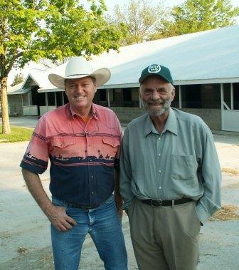 Larry Jones trainer and Dr. Shrimpton